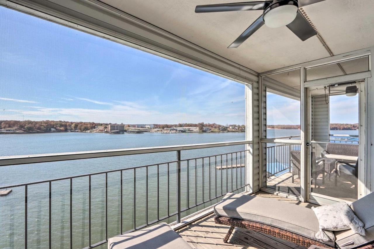 Sunny Osage Beach With Balcony And Lakefront View Exterior foto